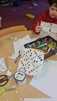 ŠD - zimní vločky z papíru - obrázek číslo: 3