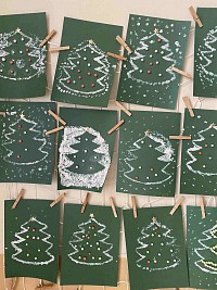 ŠD - tupování vánočního stromečku - obrázek číslo: 1