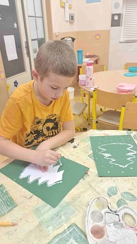 ŠD - tupování vánočního stromečku - obrázek číslo: 2