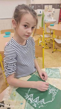 ŠD - tupování vánočního stromečku - obrázek číslo: 3