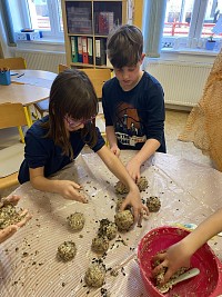 ŠD - výroba semínkových koulí pro ptáčky - obrázek číslo: 11