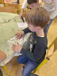 ŠD - stopy zvířat - alobal - obrázek číslo: 14