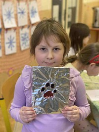 ŠD - stopy zvířat - alobal - obrázek číslo: 1