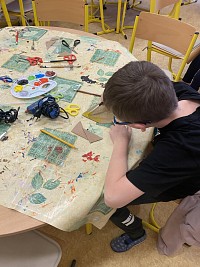 ŠD - tvoření domečků na osení - obrázek číslo: 4